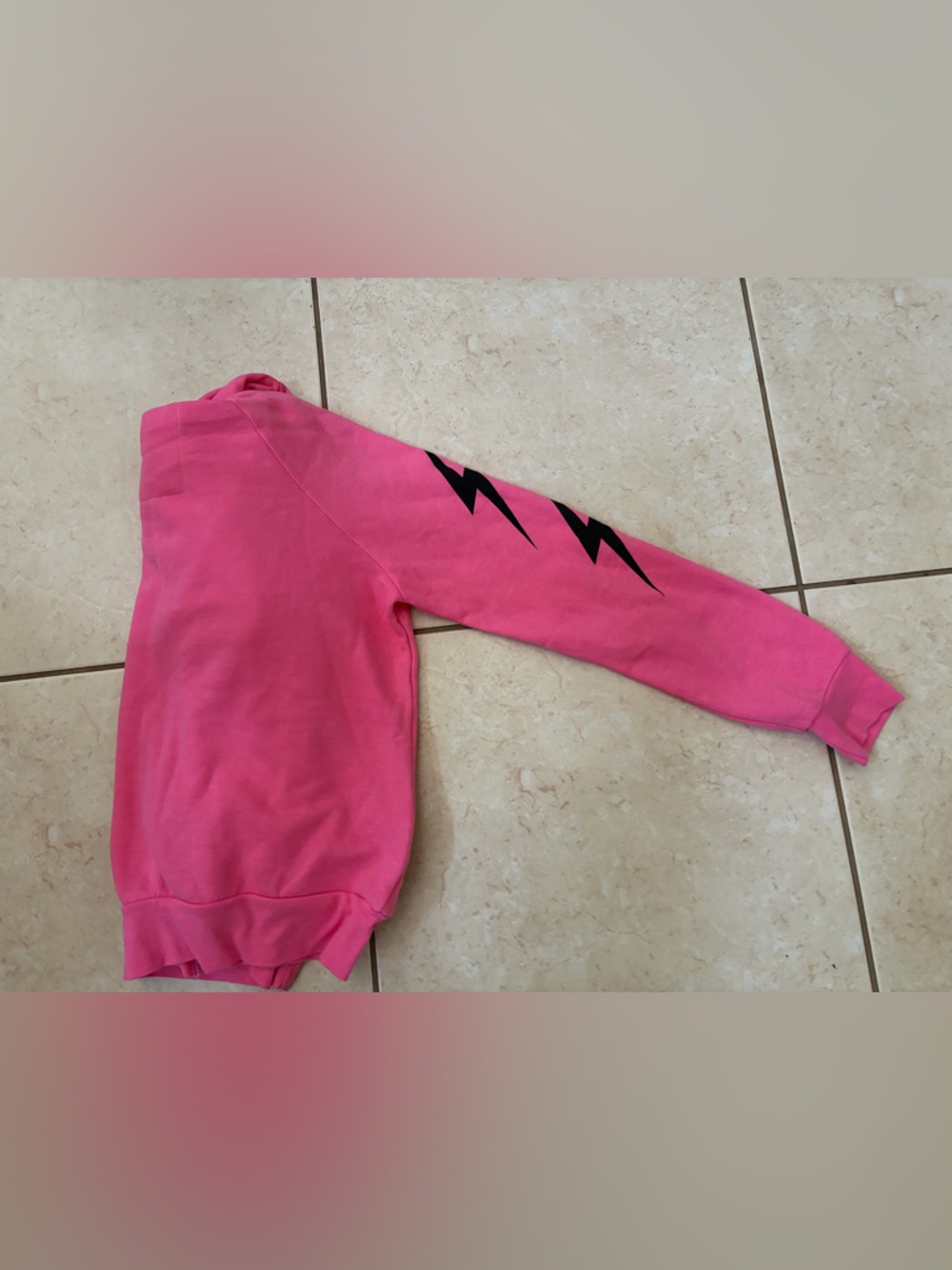 Aviator Nation Hot Pink Hoodie with Gold Zipper Accents - Picture 5 of 7